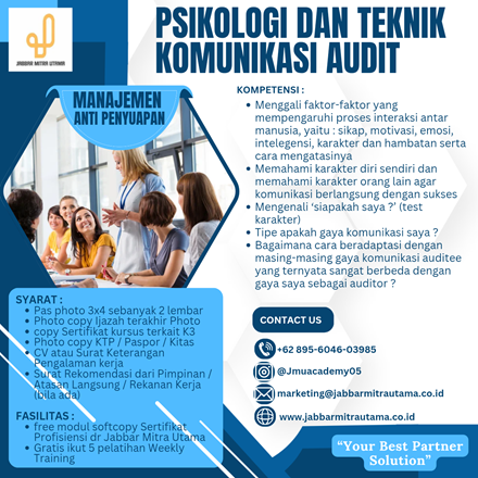 Psikologi dan Teknik Komunikasi Audit